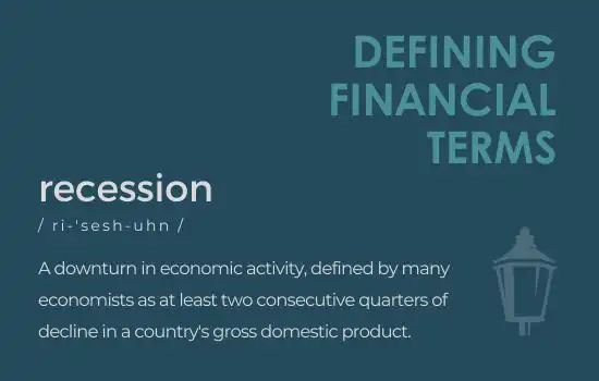 Defining Financial Terms - Recession