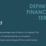 Defining Financial Terms - Yield