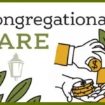 Richland Ave Financial - Blog Headline: Congregational Care - Cartoon image of hands putting coins in a collection box